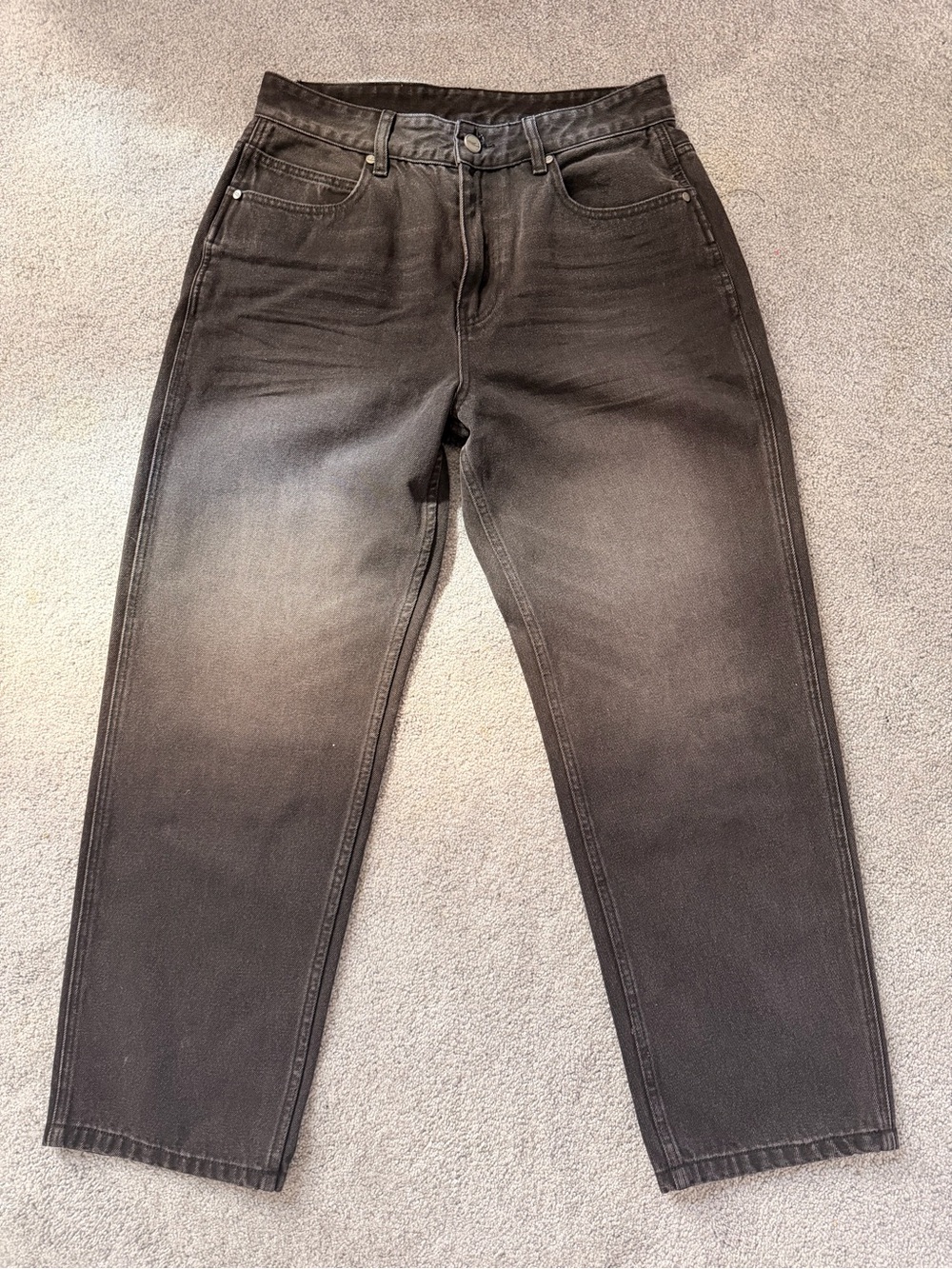 YoungLA Men’s Black Washed Jeans Size Medium 32 Relaxed Fit